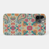 Levendige Boho Paisley lichtgroene bloemmotief Case-Mate iPhone Case (Achterkant (horizontaal))