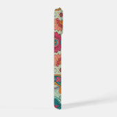 Levendige Boho Paisley lichtgroene bloempatroon iPhone 15 Case (Rechterkant)