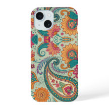 Levendige Boho Paisley lichtgroene bloempatroon  