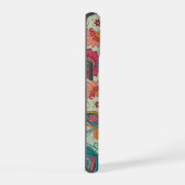 Levendige Boho Paisley lichtgroene bloempatroon   iPhone 15 Case (Rechterkant)