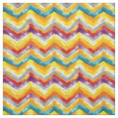 Levendige Boho Zigzaggen Stof (Swatch)