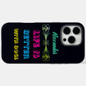 Levendige boodschap voor hondenliefhebbers! Case-Mate iPhone case (Achterkant (horizontaal))
