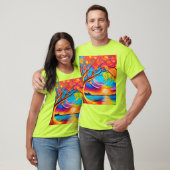 Levendige Boom des Levens Schilderij T-shirt (Unisex)