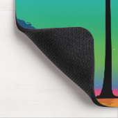 Levendige boom onder een kosmische regenbooghemel muismat (Hoek)