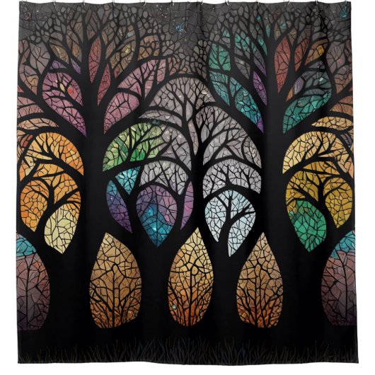 Levendige boom van het leven douchegordijn (Voorkant)