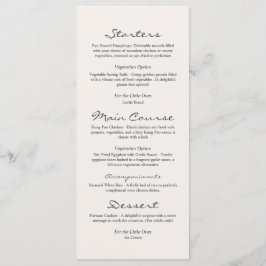 Levendige Botanische Bloemen Gepersonaliseerde Bru Menu