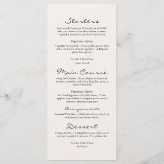 Levendige Botanische Bloemen Gepersonaliseerde Bru Menu