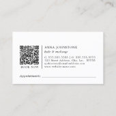 Levendige botanische QR-code | benoeming Visitekaartje (Achterkant)