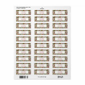 Levendige Botanische Tropische Bloemen Retouradres Etiket (Full Sheet)