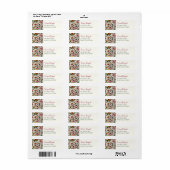 Levendige Botanische Tropische Bloemen Retouradres Etiket (Full Sheet)