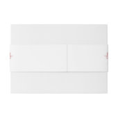 Levendige Bourgogne en witte Waterverf ventilator Uitnodigingen Wikkel (Achterkant Voorbeeld)