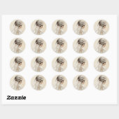 Levendige bride ronde sticker (Vel)