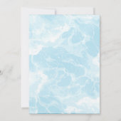 Levendige brieven Pool Party uitnodiging (Achterkant)