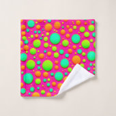 Levendige Bubble Pop van Kleurontwerp Bad Handdoek (Wasdoekje)