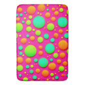Levendige Bubble Pop van Kleurontwerp Badmat (Voorkant Verticaal)