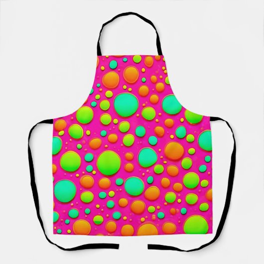 Levendige Bubble Pop van Kleurontwerp Schort (Voorkant)