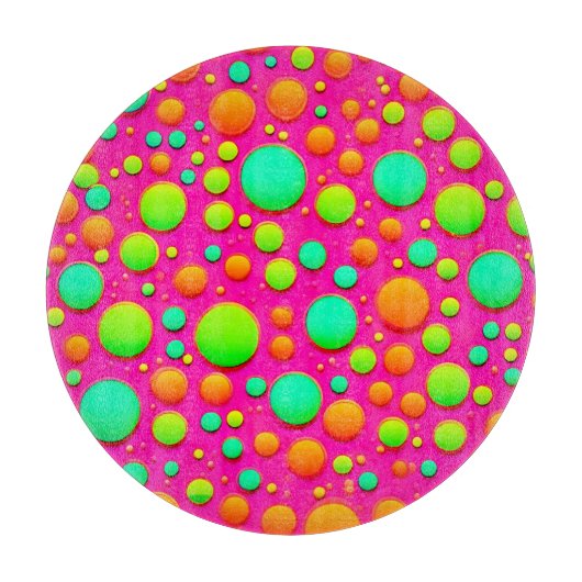 Levendige Bubble Pop van Kleurontwerp Snijplank (Voorkant)