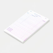 Levendige budgettrackingnotitieblok post-it® notes (Schuin)
