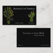 Levendige Cactus Planten Visitekaartje (Voorkant / Achterkant)