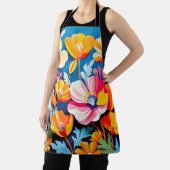 Levendige Californische papaver bloemen Schort (Insitu)