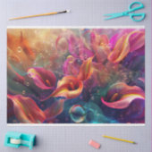 Levendige Calla Lillie Doorschijnende Bubble Decou Tissuepapier (Craft)