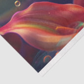 Levendige Calla Lillie Doorschijnende Bubble Decou Tissuepapier (Detail)