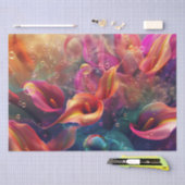 Levendige Calla Lillie Doorschijnende Bubble Decou Tissuepapier (Craft)