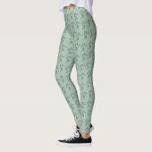 Levendige Cambridge Blue Women Rugby Pattern Leggings (Links)