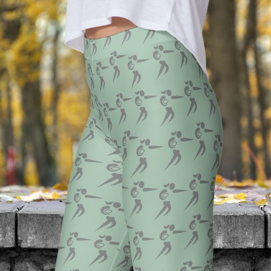 Levendige Cambridge Blue Women Rugby Pattern Leggings