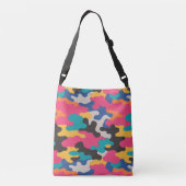 Levendige camo-tas crossbody tas (Achterkant)