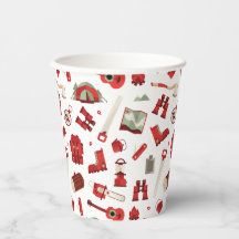 Levendige camping iconen in feestelijke avontuur t