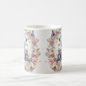 Levendige Cartoon nijlpaarden vieren Moederdag Koffiemok (Center)