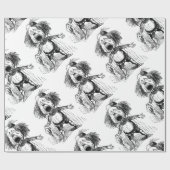 Levendige Cartoon-trektranen van luidop Cadeaupapier (Vlak)