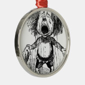 Levendige Cartoon-trektranen van luidop Metalen Ornament (Rechts)