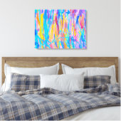 levendige cascade canvas afdruk (Insitu (Slaapkamer))