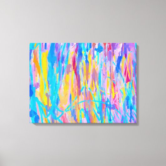 levendige cascade canvas afdruk (Voorkant)