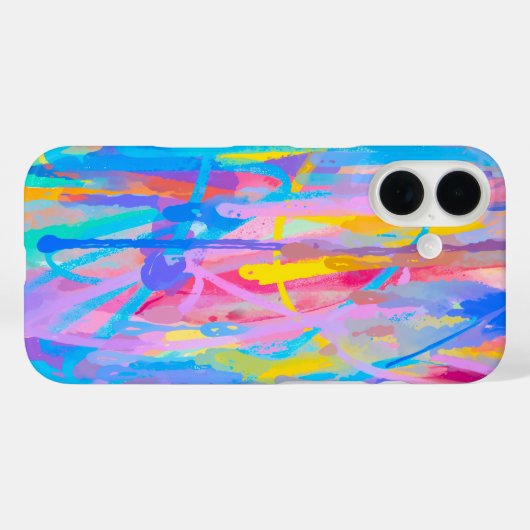 levendige cascade Case-Mate iPhone case (Achterkant (horizontaal))