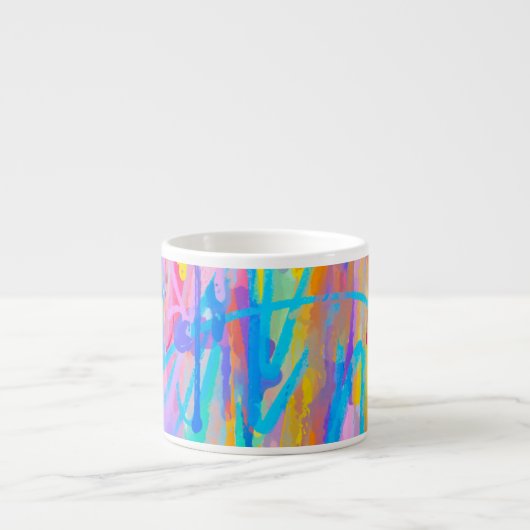 levendige cascade espresso kop (Voorkant)