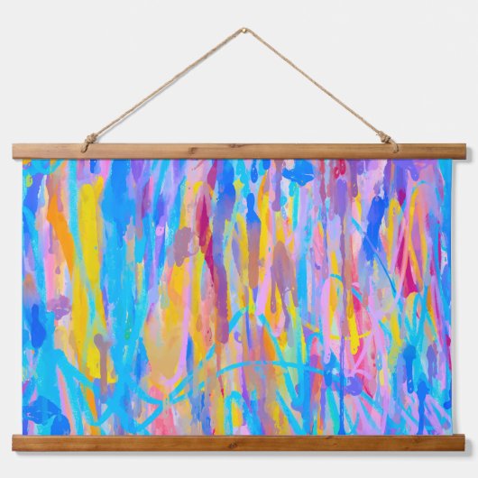 levendige cascade hangend wandkleed (Voorkant)