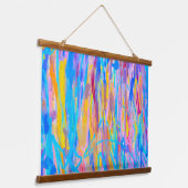 levendige cascade hangend wandkleed (Gebogen)