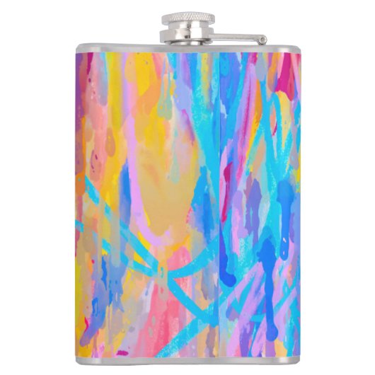 levendige cascade heupfles (Achterkant)