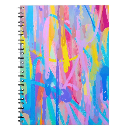 levendige cascade notitieboek (Voorkant)