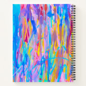 levendige cascade notitieboek (Achterkant)