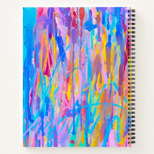 levendige cascade notitieboek (Achterkant)