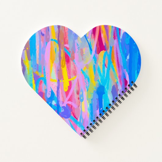 levendige cascade notitieboek (Achterkant)