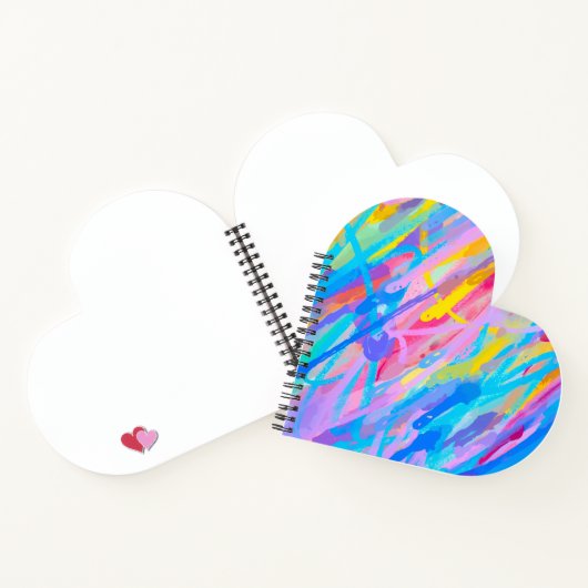 levendige cascade notitieboek (Binnen)