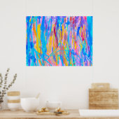 levendige cascade poster (Keuken)