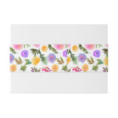 Levendige Casual Magenta Violet Geel Uitnodigingen Wikkel (Achterkant Voorbeeld)