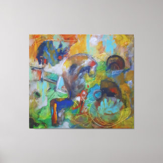 Levendige Chaos Canvas Afdruk