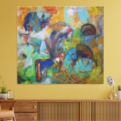 Levendige Chaos Canvas Afdruk (Insitu (Woonkamer))